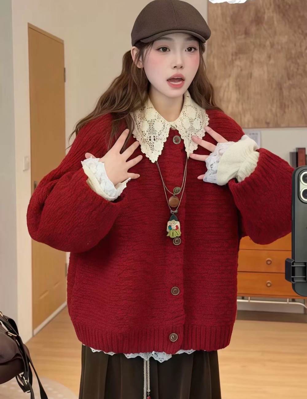 Spring chanelstyle sweater knitted cardigan