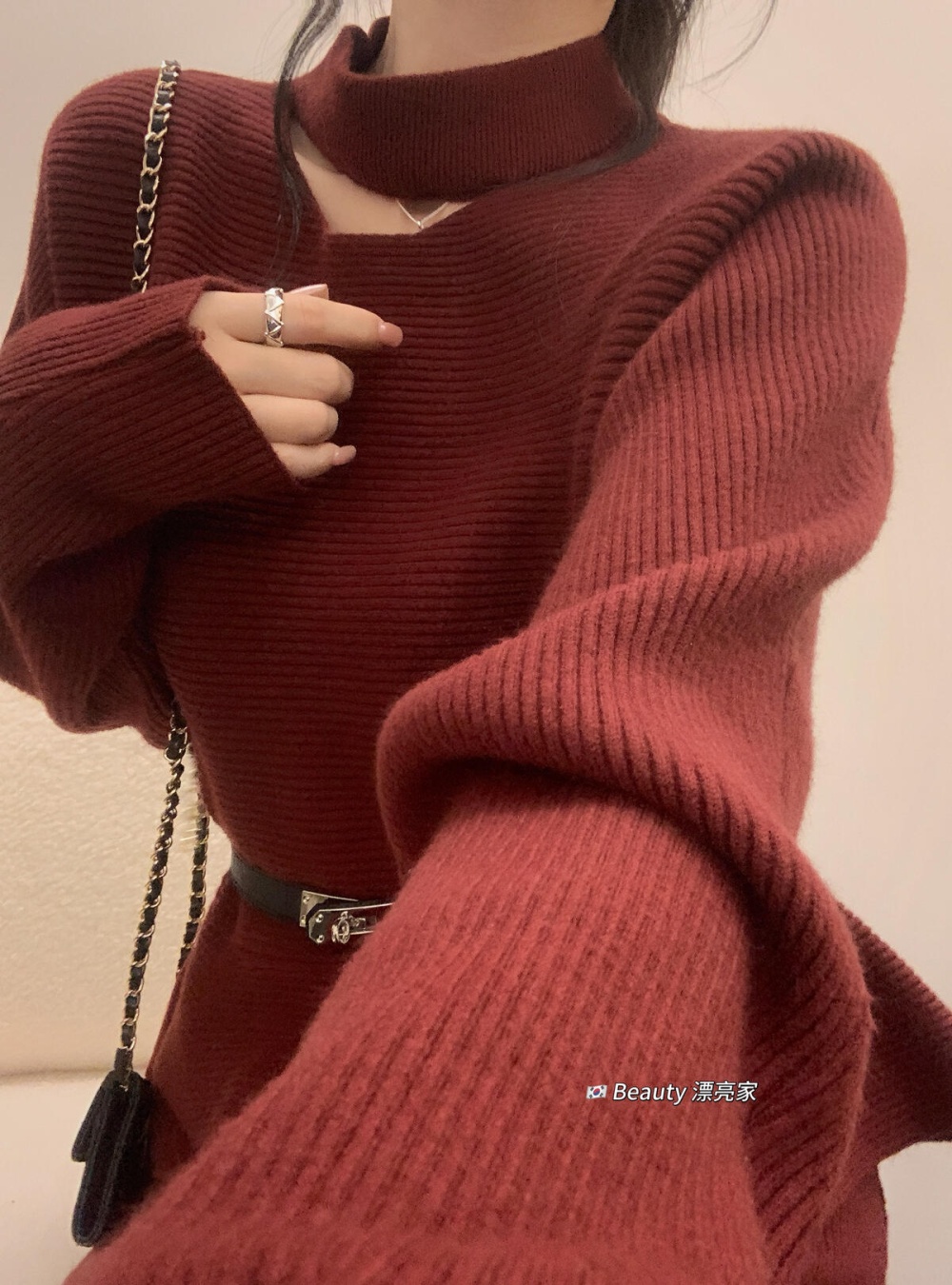 Lotus leaf edges skirt short skirt 2pcs set for women