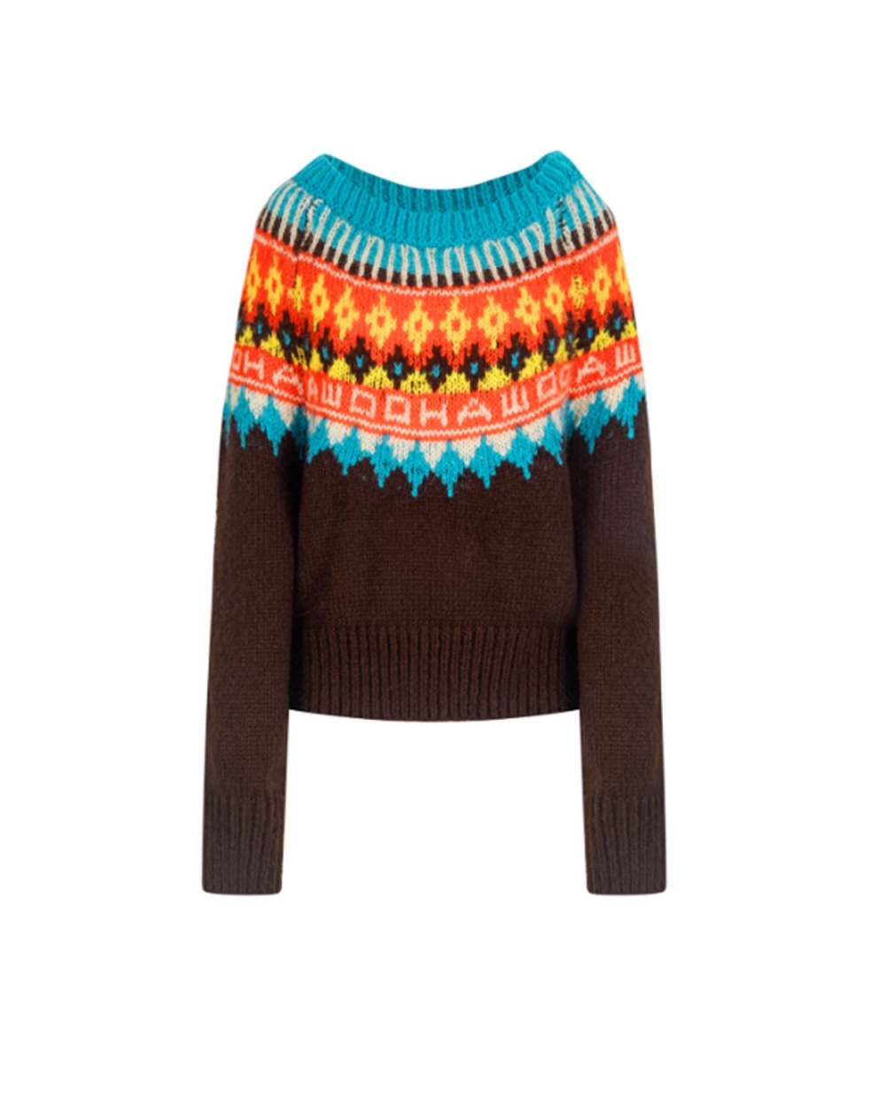 Sloping shoulder loose sweater winter long sleeve tops for women