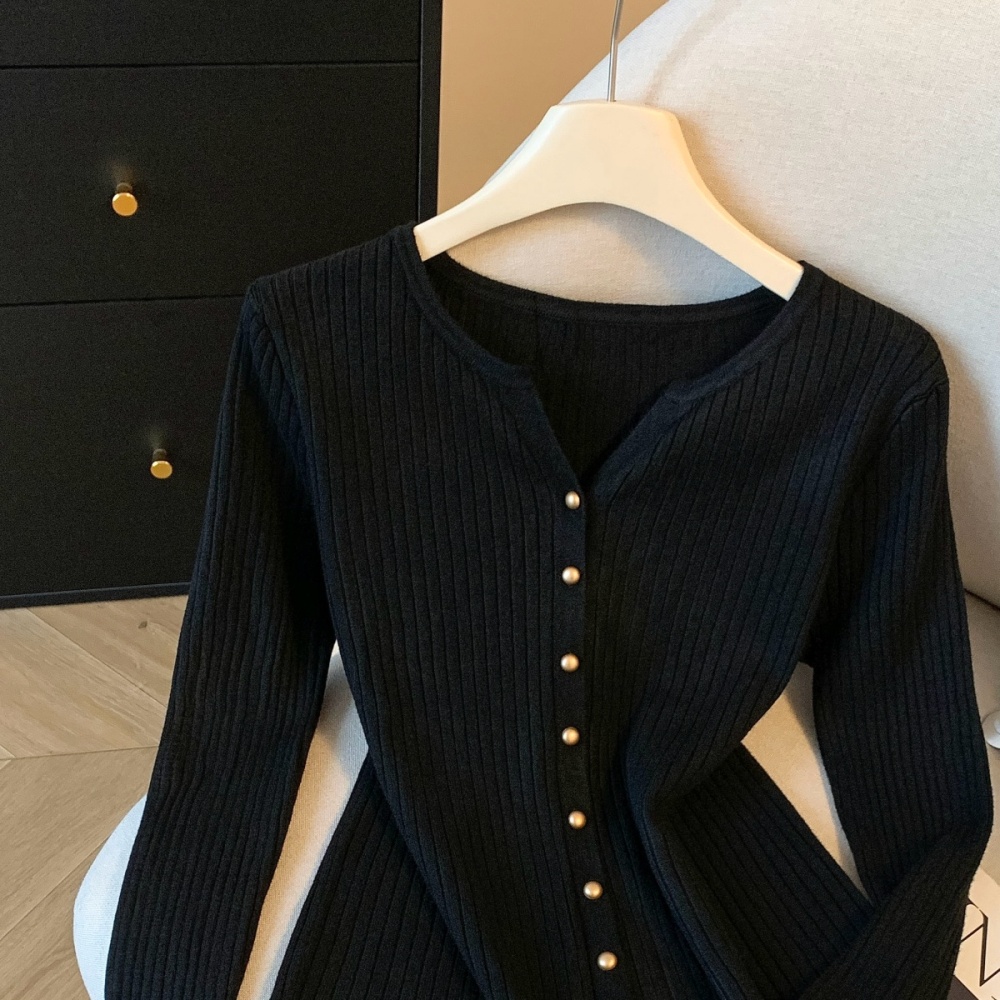 Western style tops Korean style bottoming shirt