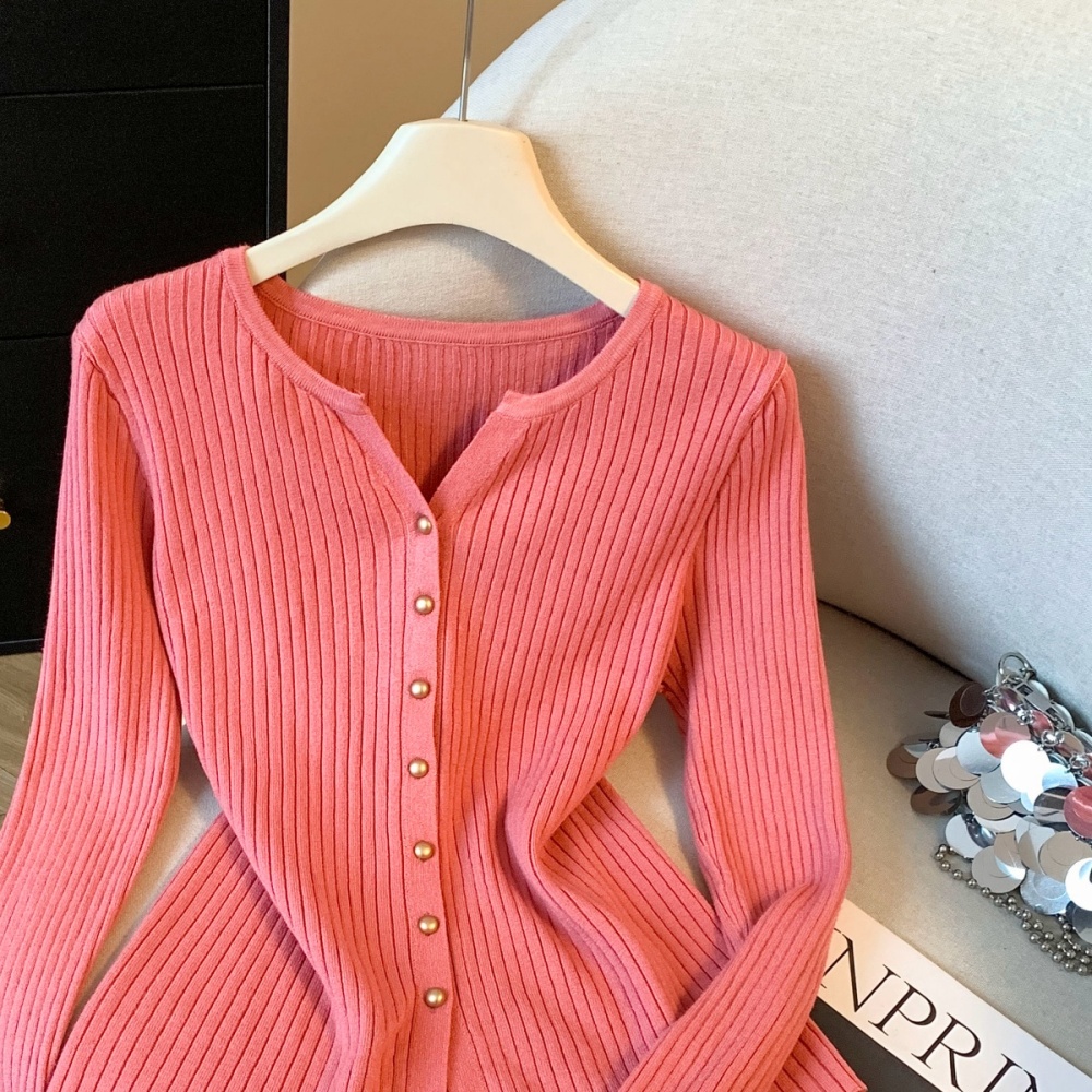 Western style tops Korean style bottoming shirt