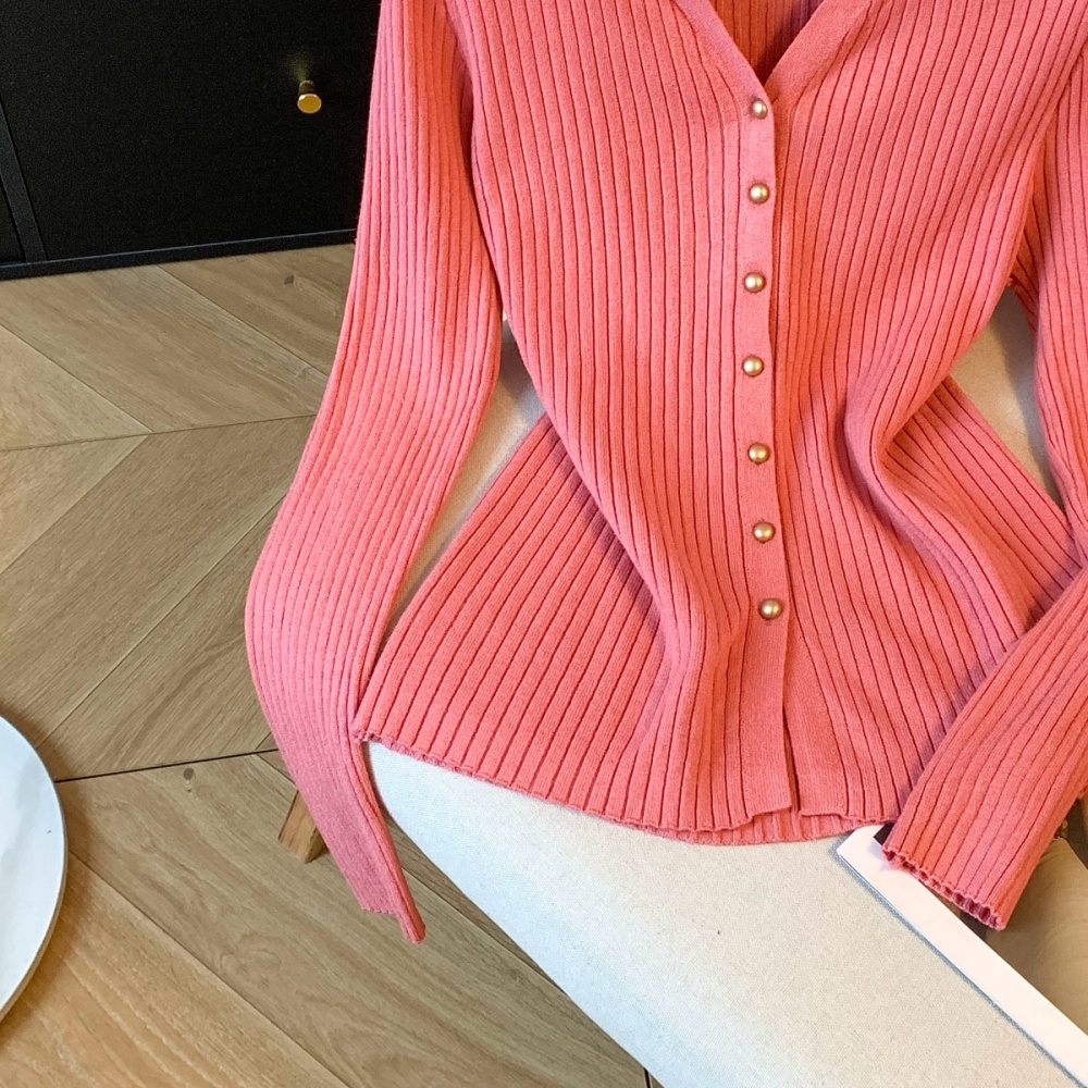 Western style tops Korean style bottoming shirt