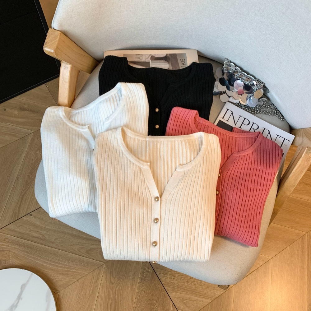 Western style tops Korean style bottoming shirt