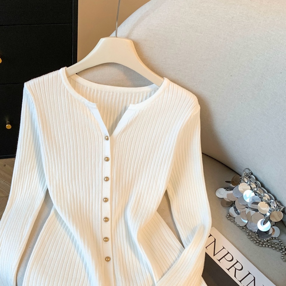 Western style tops Korean style bottoming shirt