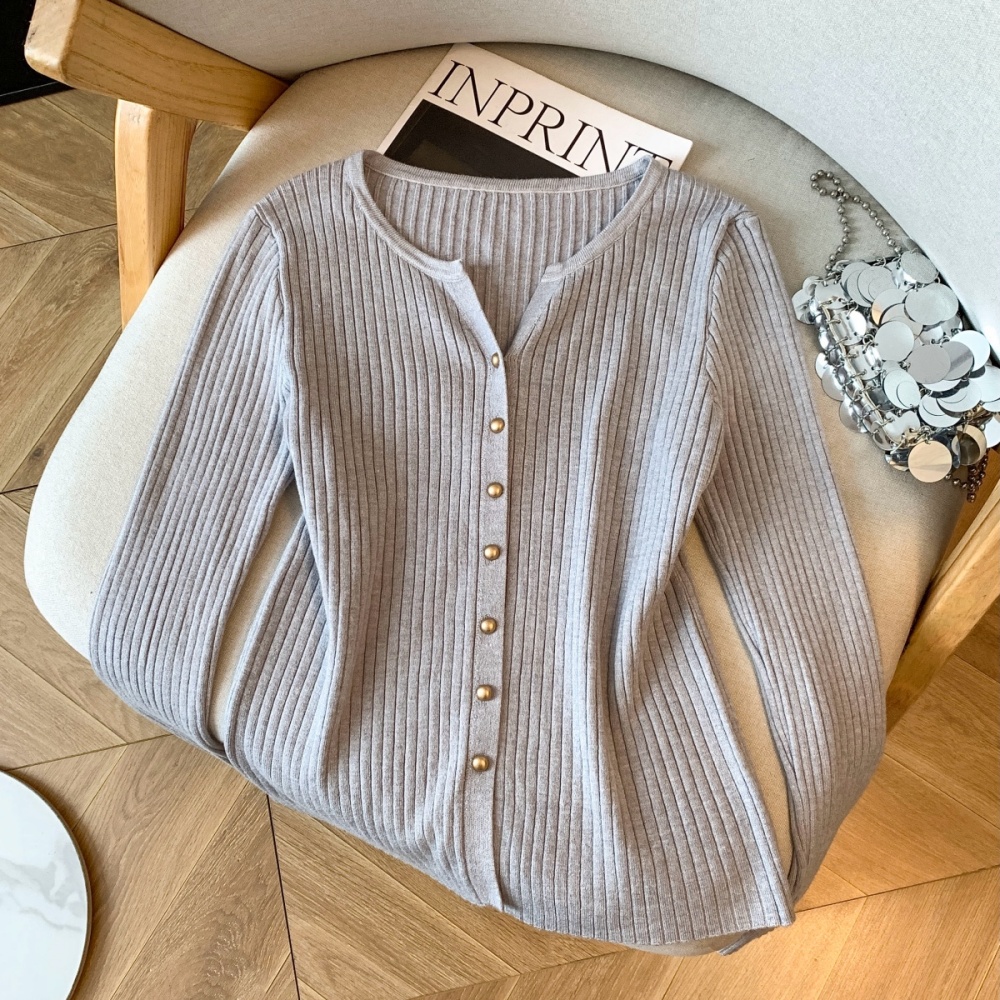 Western style tops Korean style bottoming shirt