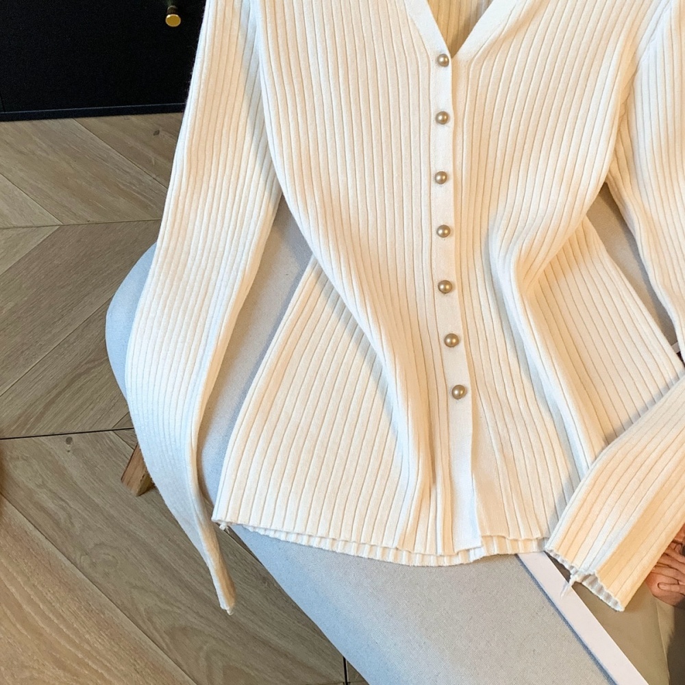 Western style tops Korean style bottoming shirt