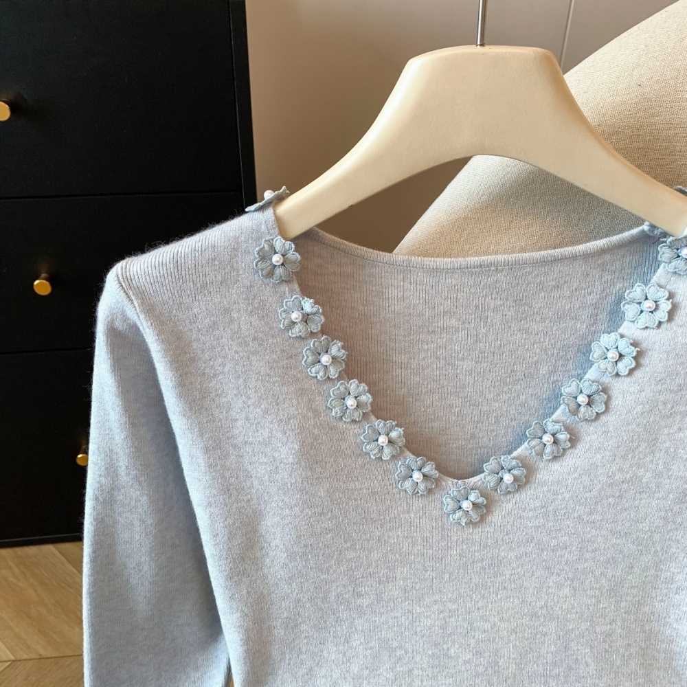 Cozy chanelstyle colors bottoming all-match sweater