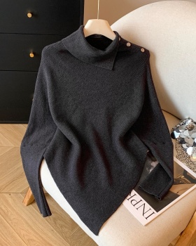 Lazy pure tops knitted Western style sweater