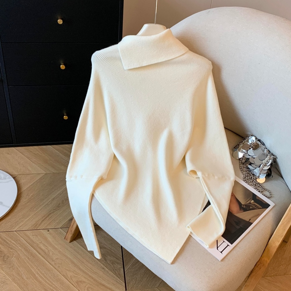 Lazy pure tops knitted Western style sweater