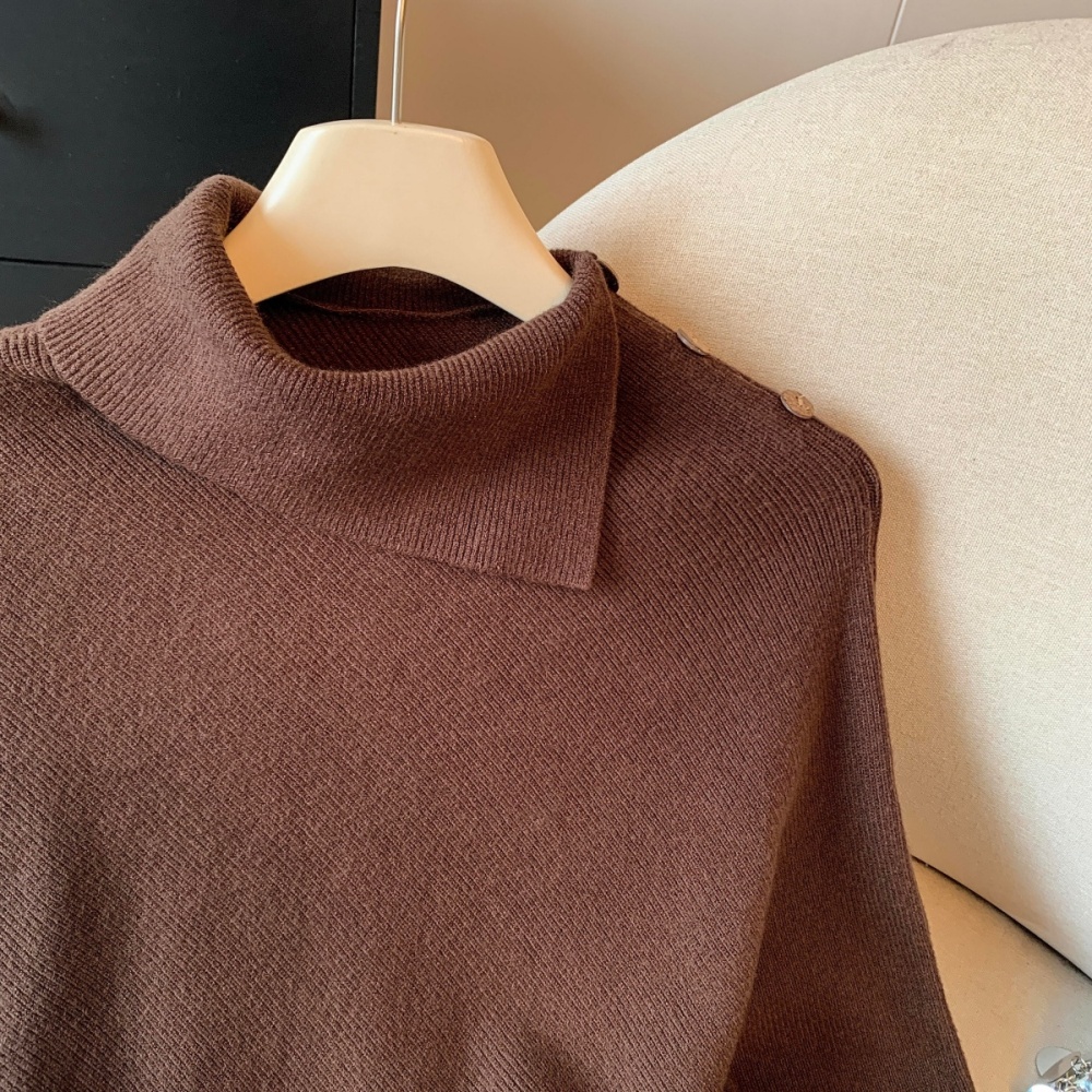 Lazy pure tops knitted Western style sweater