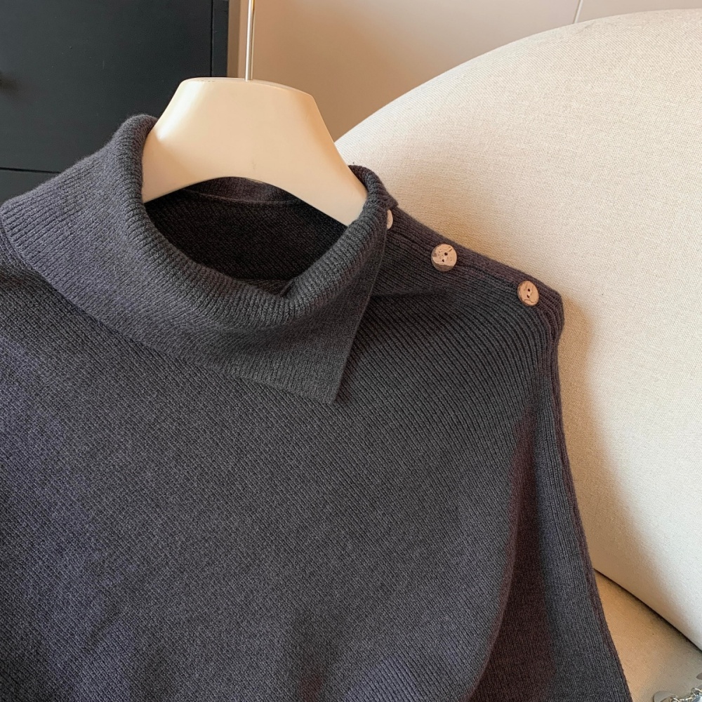 Lazy pure tops knitted Western style sweater