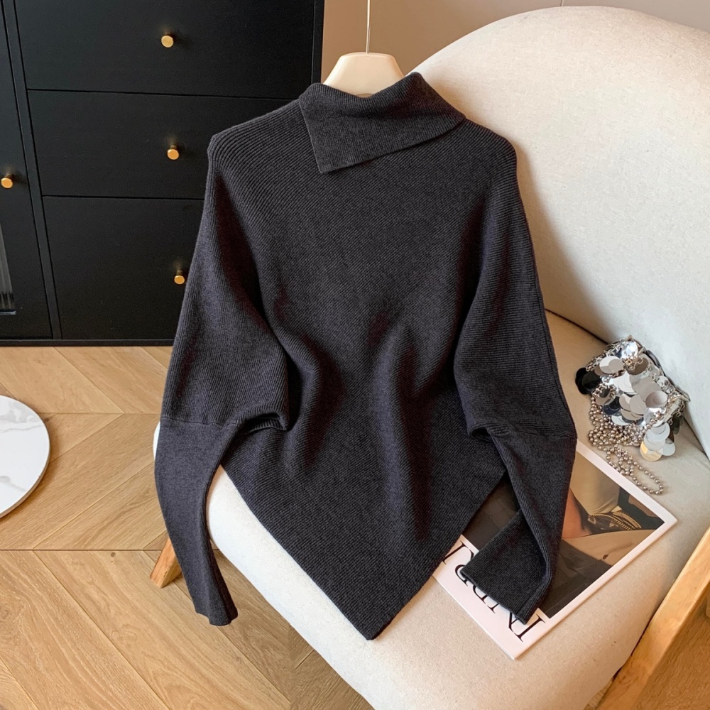 Lazy pure tops knitted Western style sweater