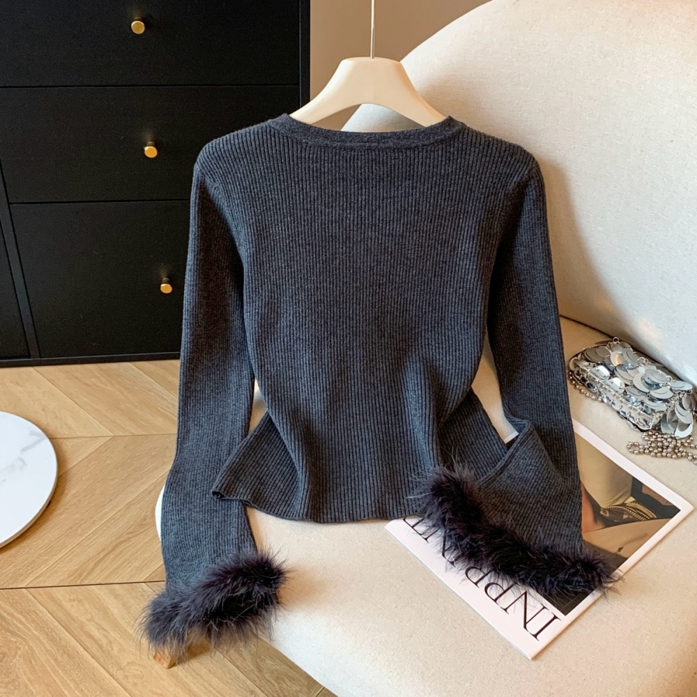 Round neck winter tops inside the ride sweater for women