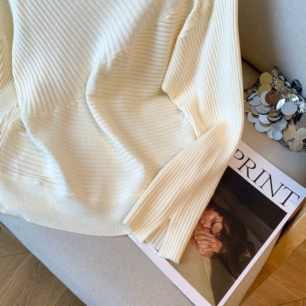 Bat sleeve slim sweater all-match long sleeve tops