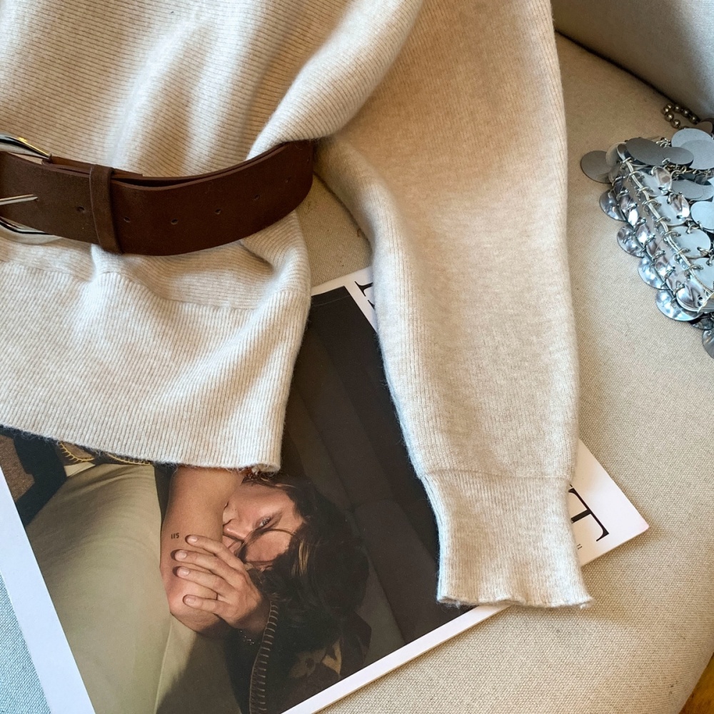 France style sweater autumn and winter tops for women