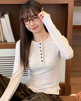 Long sleeve slim bottoming shirt autumn and winter T-shirt