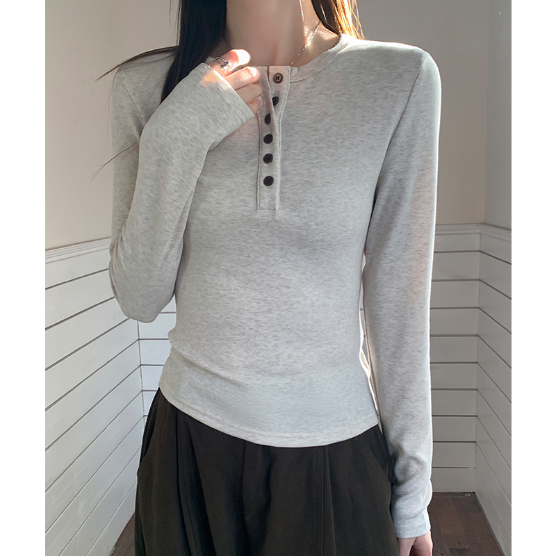 Long sleeve slim bottoming shirt autumn and winter T-shirt