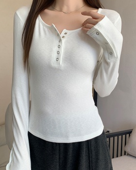 Plus velvet bottoming shirt T-shirt for women