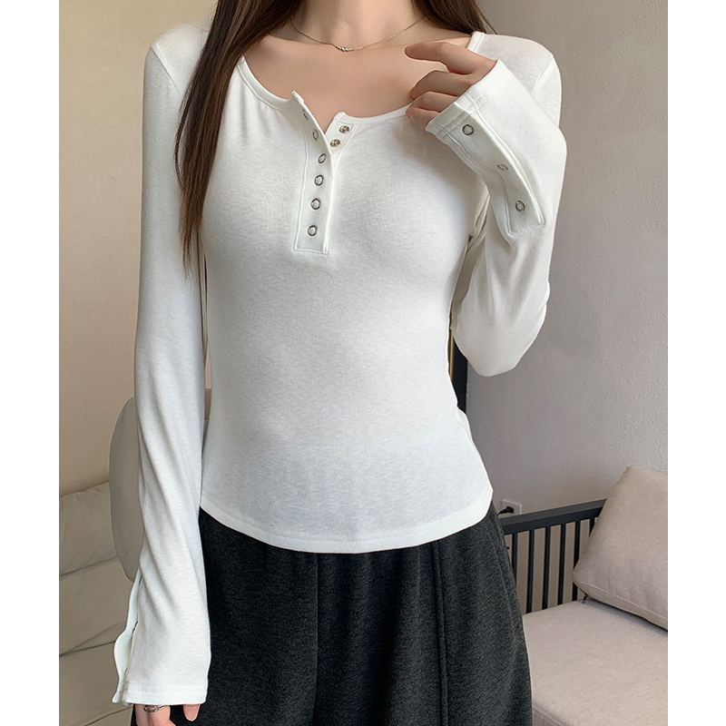 Plus velvet bottoming shirt T-shirt for women