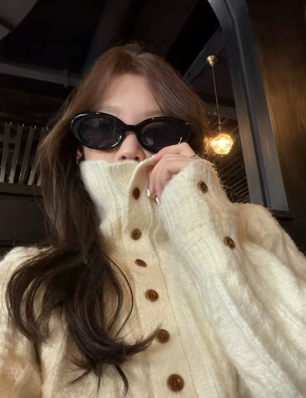 Autumn and winter lazy retro tops slim pullover sweater