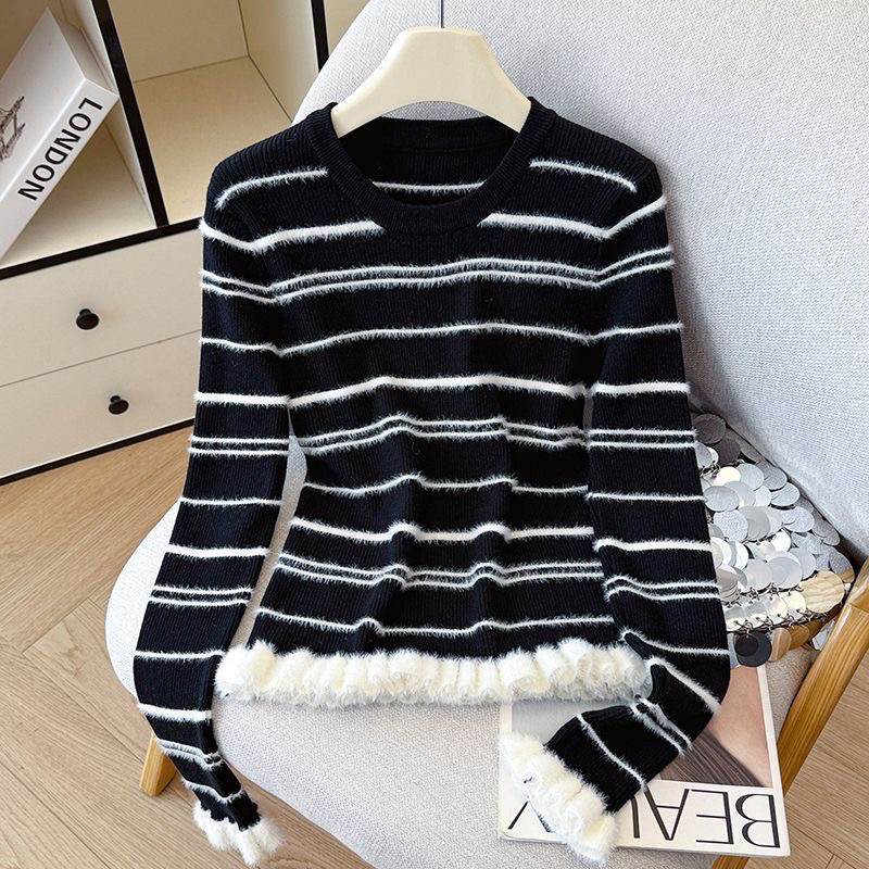 Autumn and winter bottoming shirt slim tops for women