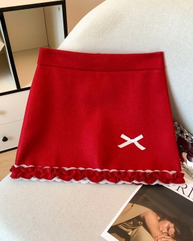 Korean style skirt autumn and winter short skirt for women