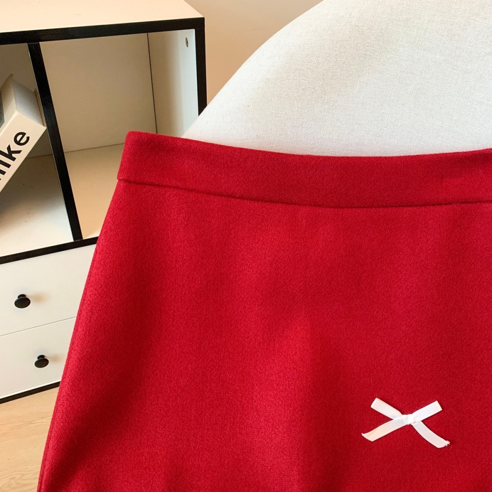 Korean style skirt autumn and winter short skirt for women