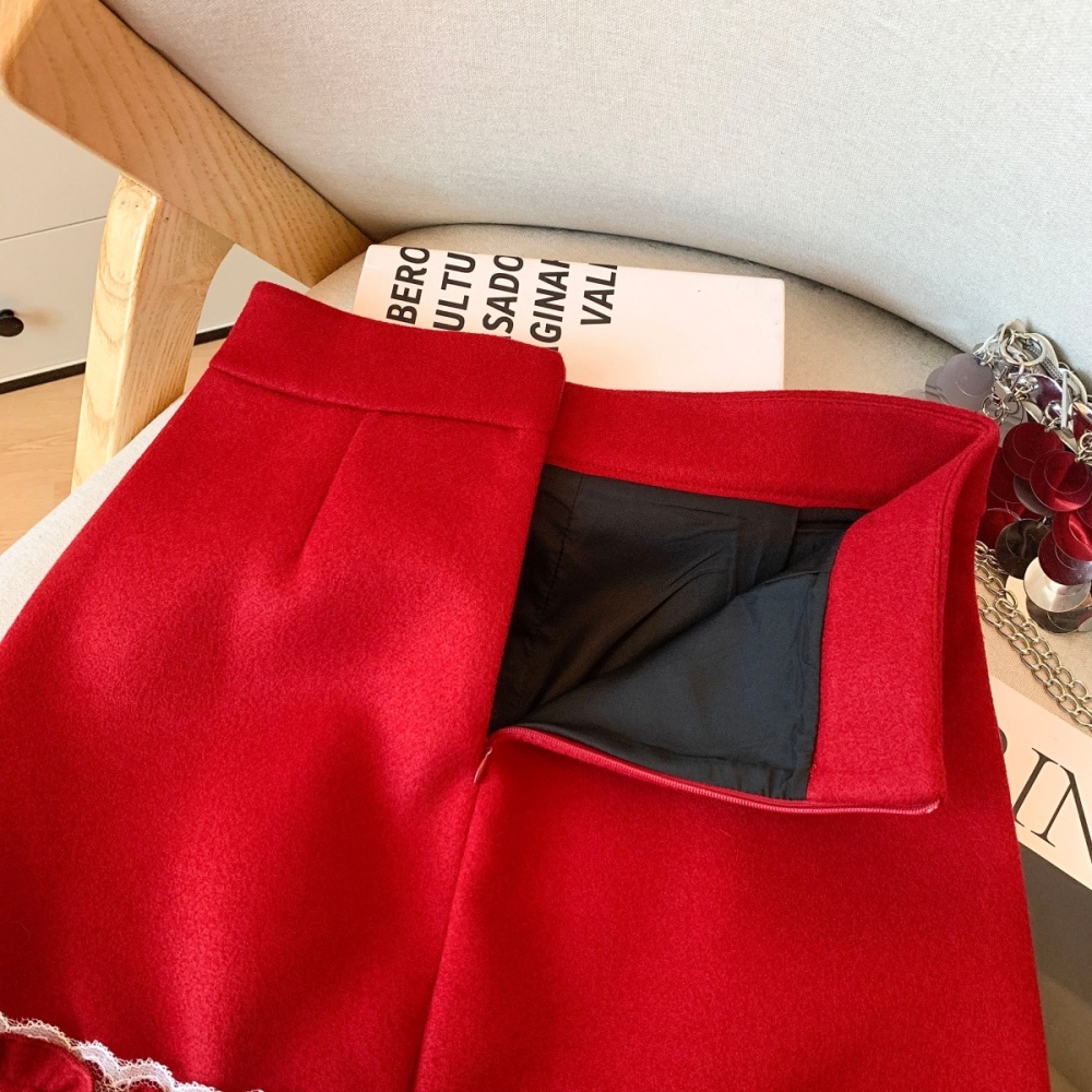 Korean style skirt autumn and winter short skirt for women