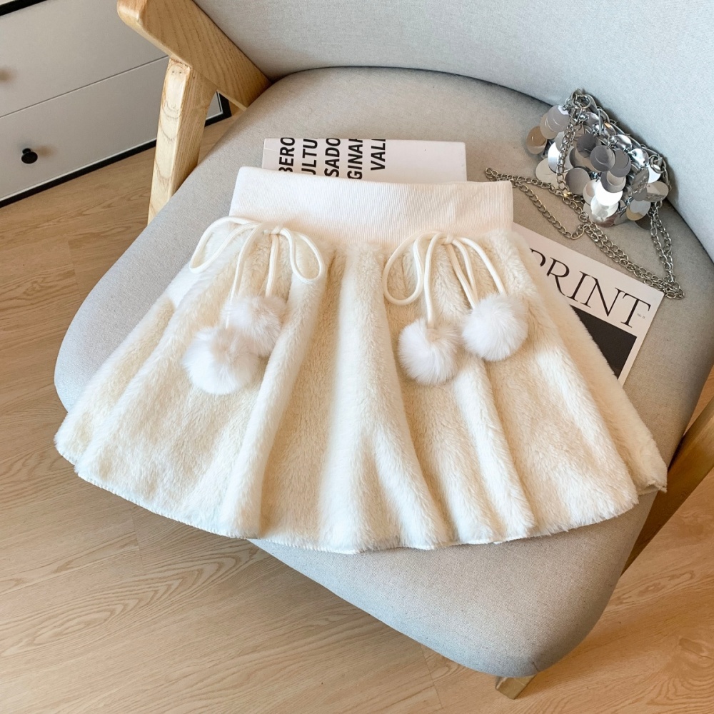 High waist frenum A-line short skirt winter slim skirt for women