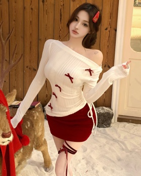 Package hip bottoming shirt sweater 2pcs set
