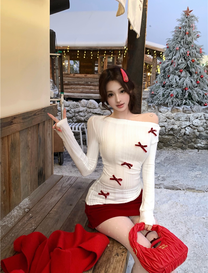 Package hip bottoming shirt sweater 2pcs set