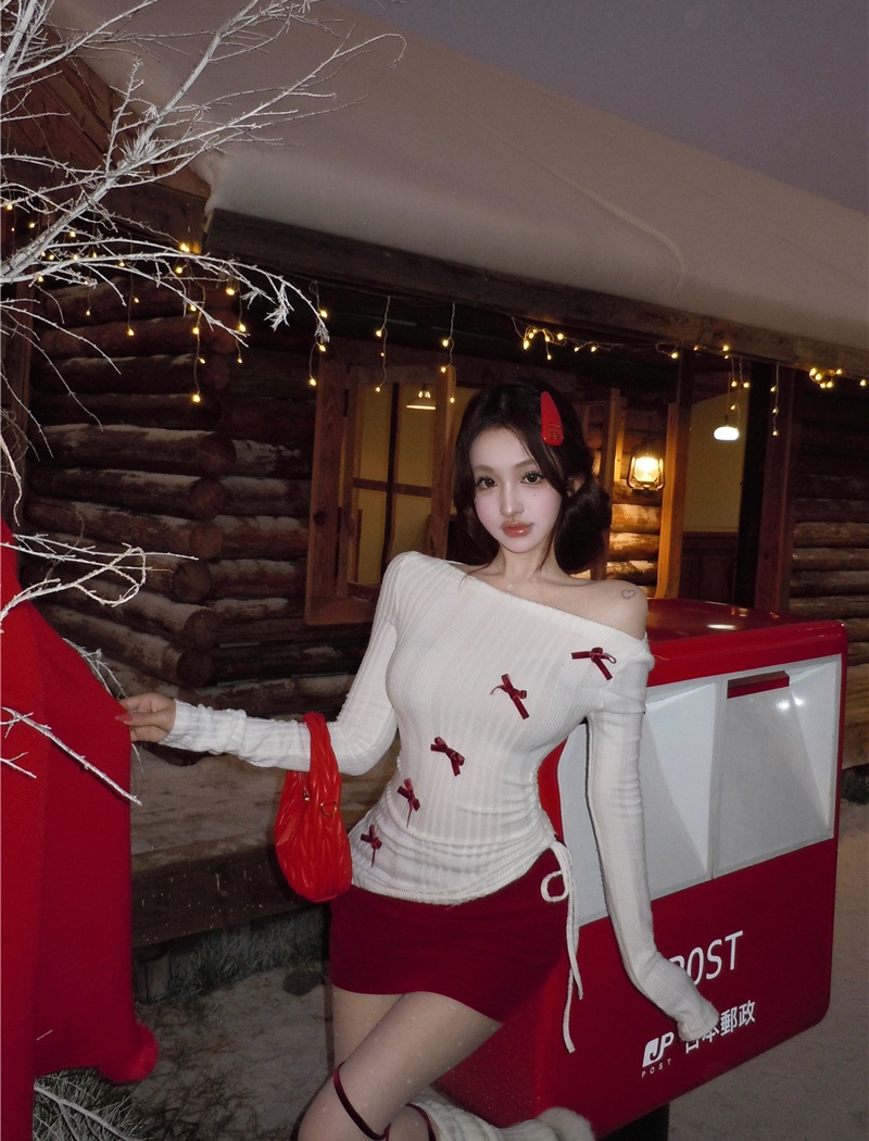 Package hip bottoming shirt sweater 2pcs set