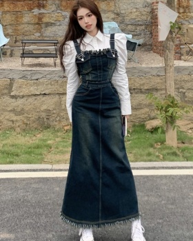 Unique temperament dress spicegirl strap dress for women