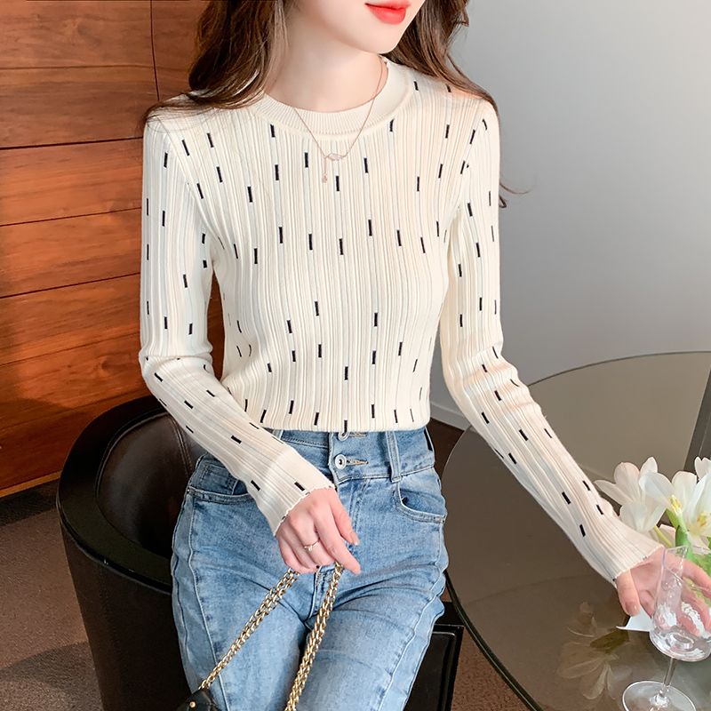 Temperament commuting fashion sweater pullover simple tops