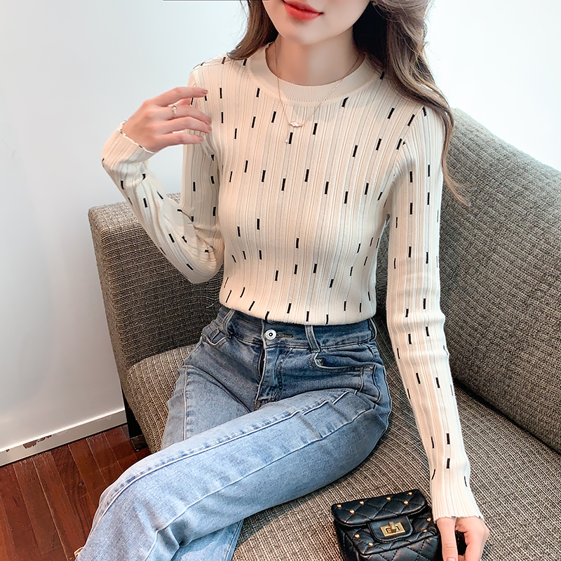 Temperament commuting fashion sweater pullover simple tops