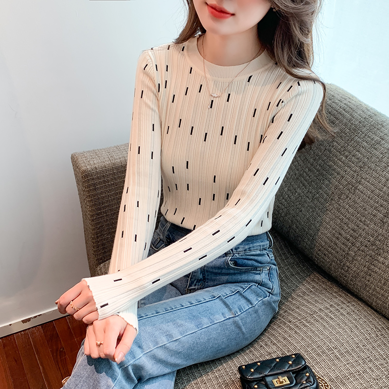 Temperament commuting fashion sweater pullover simple tops