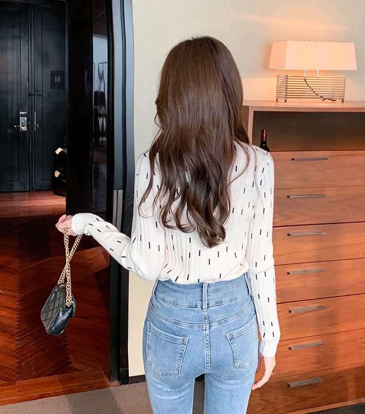 Temperament commuting fashion sweater pullover simple tops