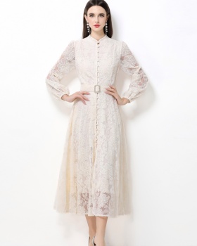France style dress lace long dress for women