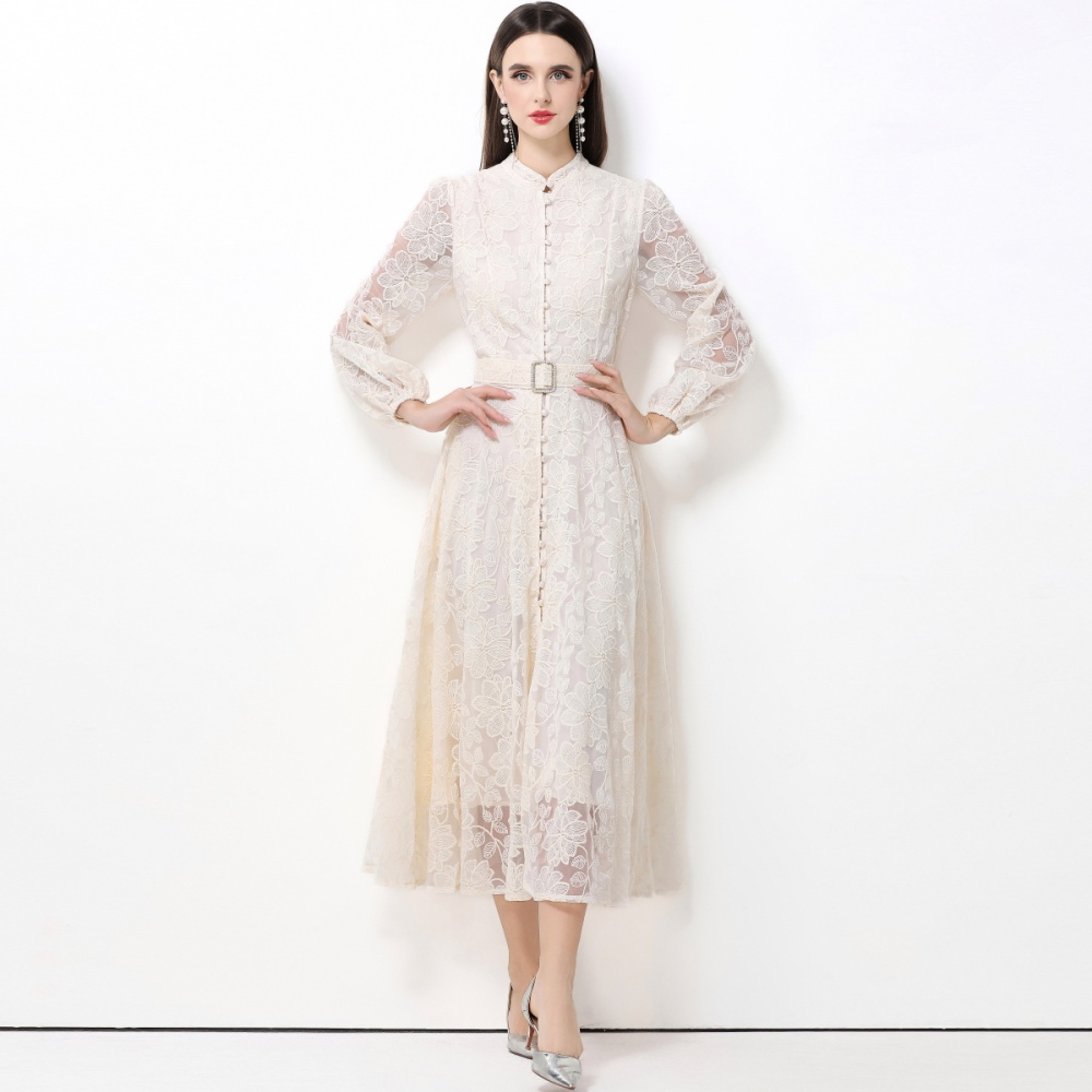 France style dress lace long dress for women
