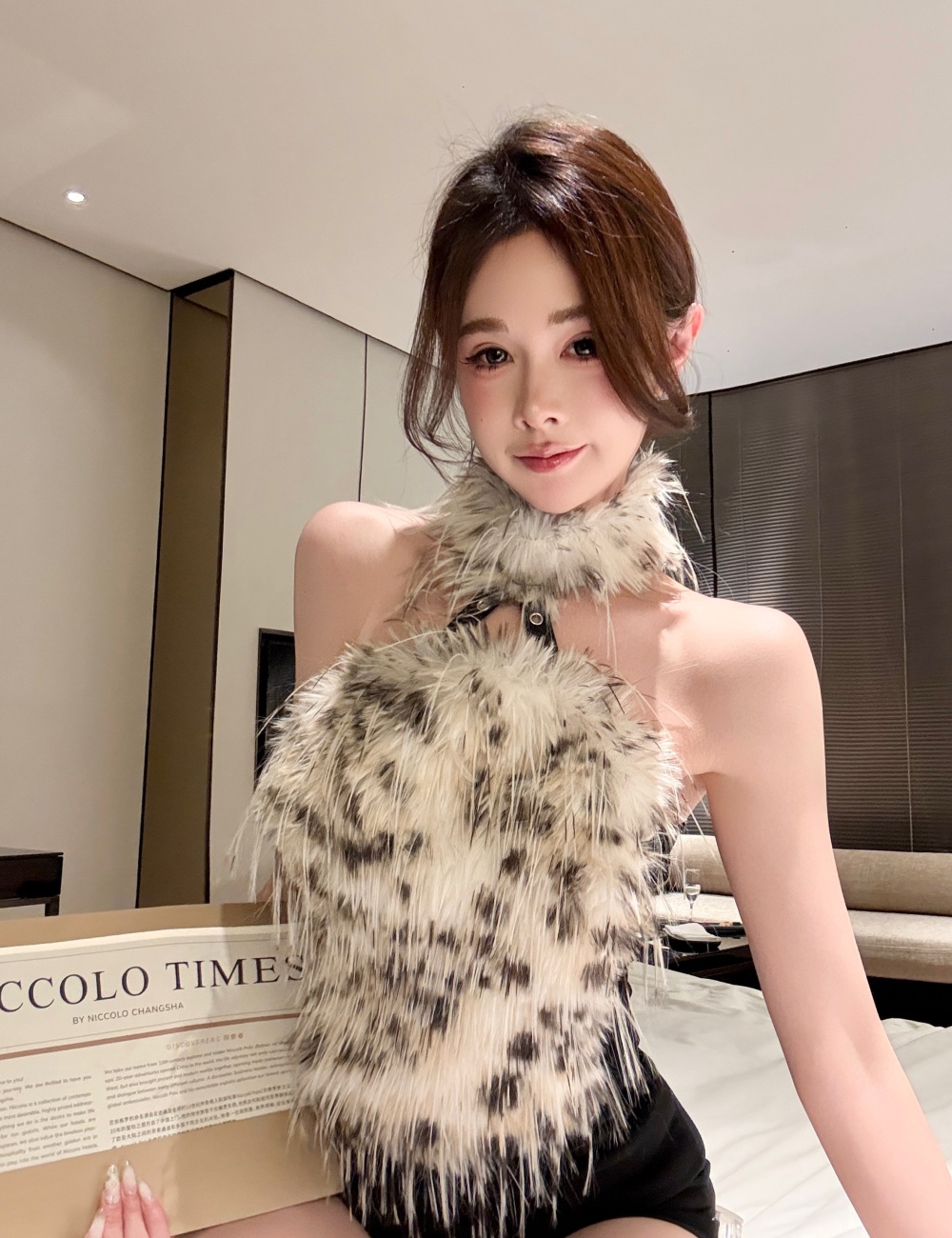 Spicegirl sling bottoming shirt halter tops for women