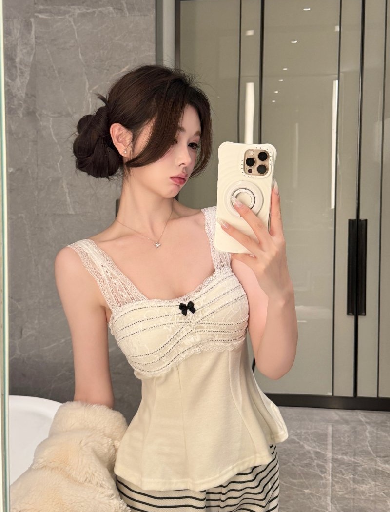 Mixed colors sleeveless tops temperament vest for women