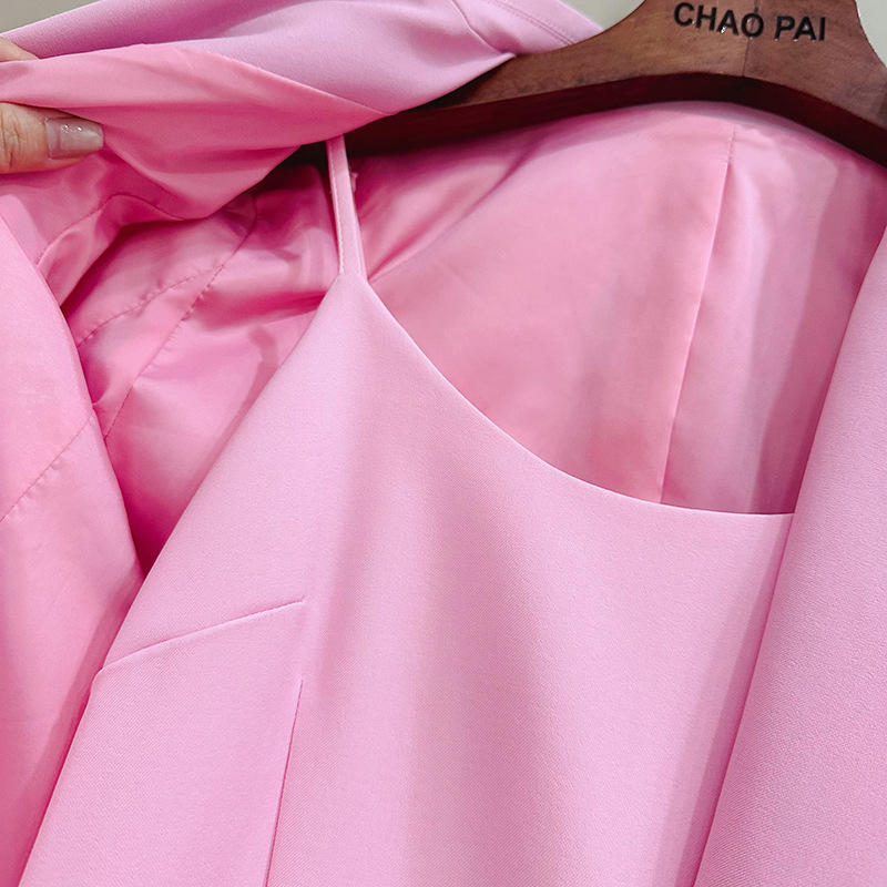 Sling crimp dress flowers stereoscopic coat 2pcs set