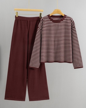 Spring and autumn sweater fashion pants 2pcs set for women