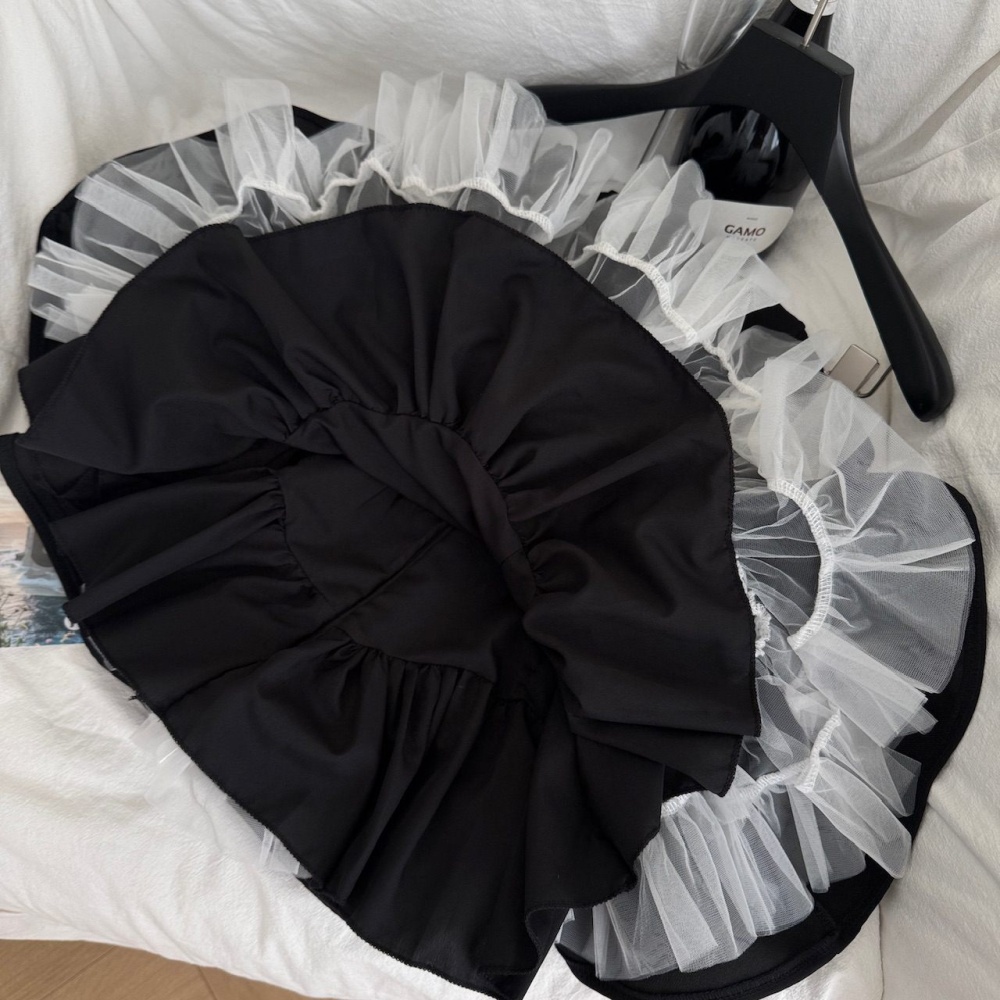 Splice short skirt shorts 2pcs set for women