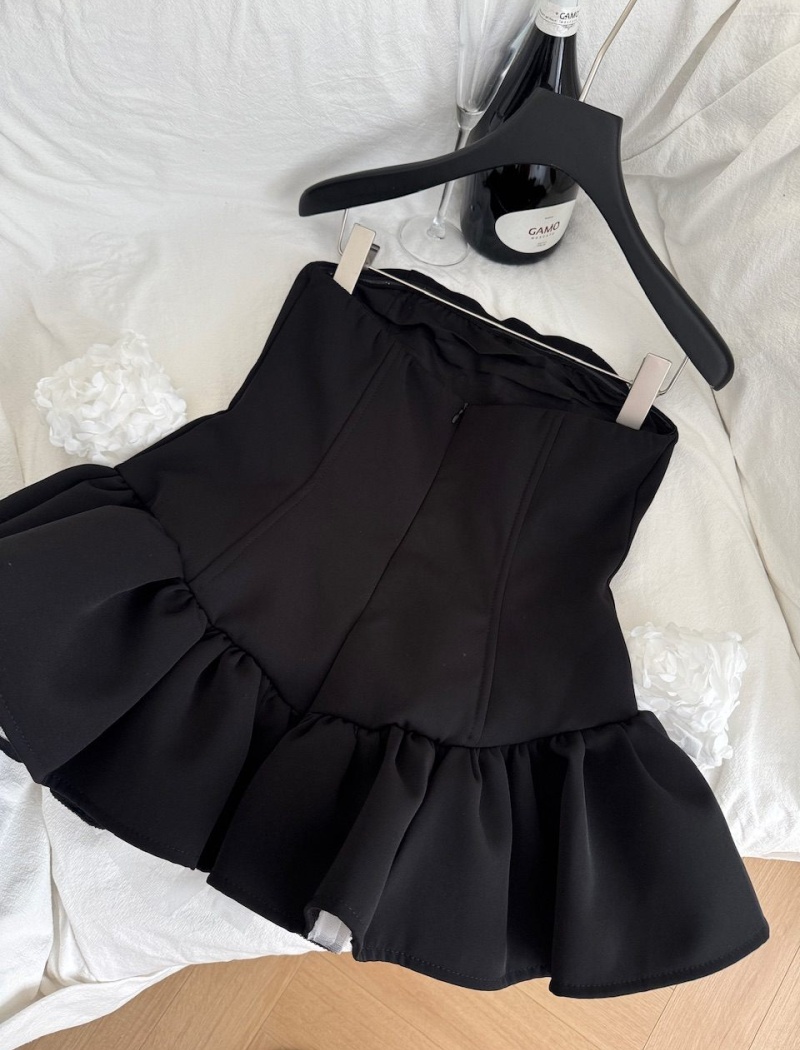 Splice short skirt shorts 2pcs set for women