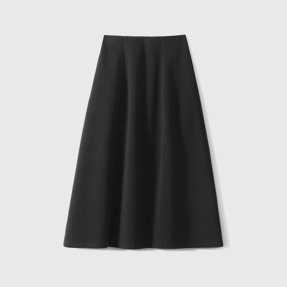 Temperament autumn and winter commuting wool A-line skirt