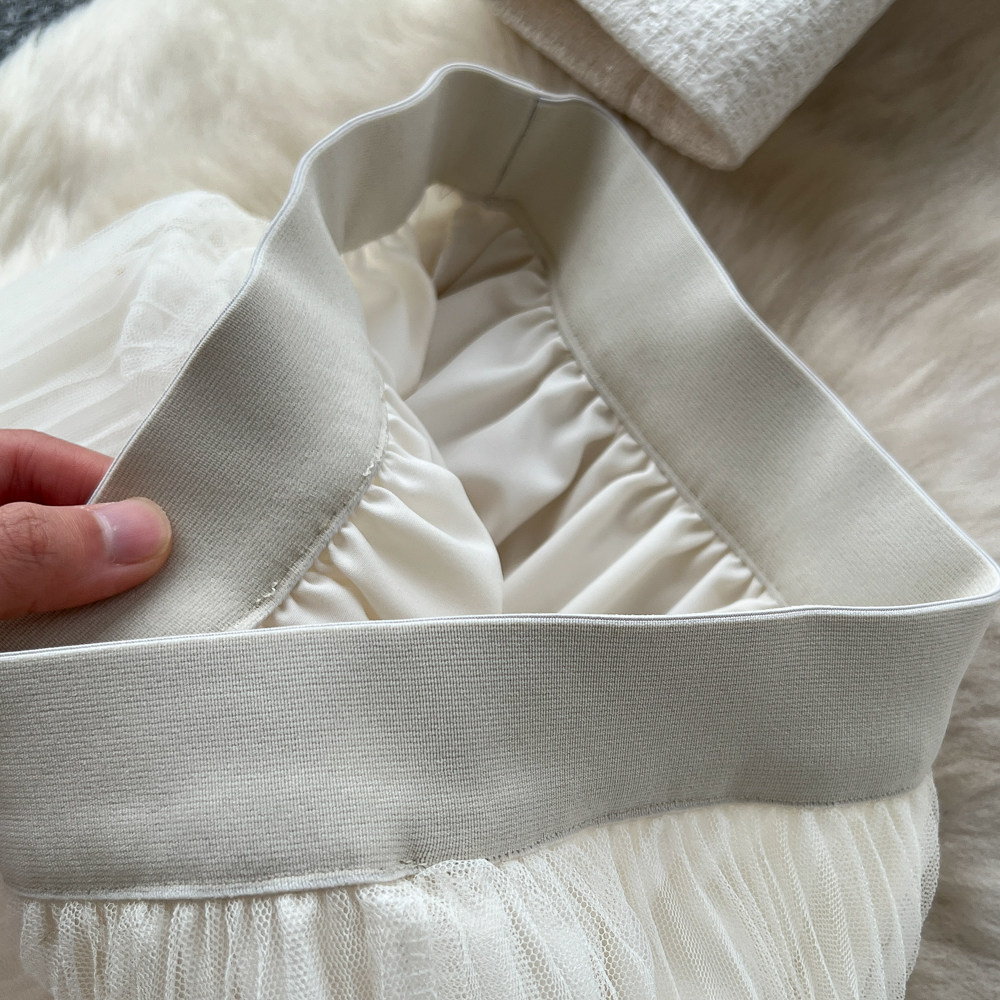 France style tops rhinestone skirt 2pcs set for women