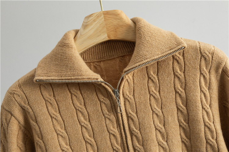 Casual sweater retro wide leg pants 2pcs set