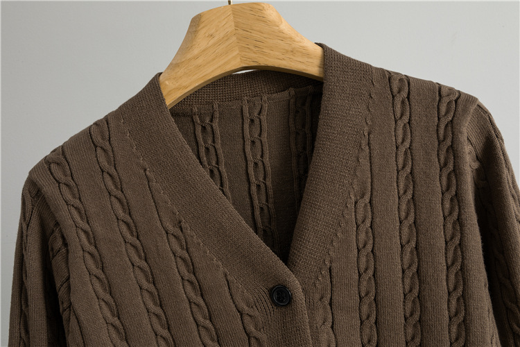 Knitted sweater temperament coat 2pcs set for women