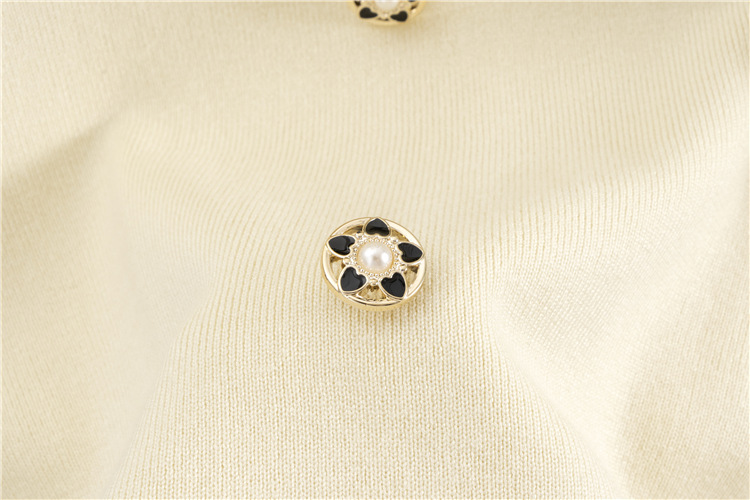 Long sleeve France style black dress for women